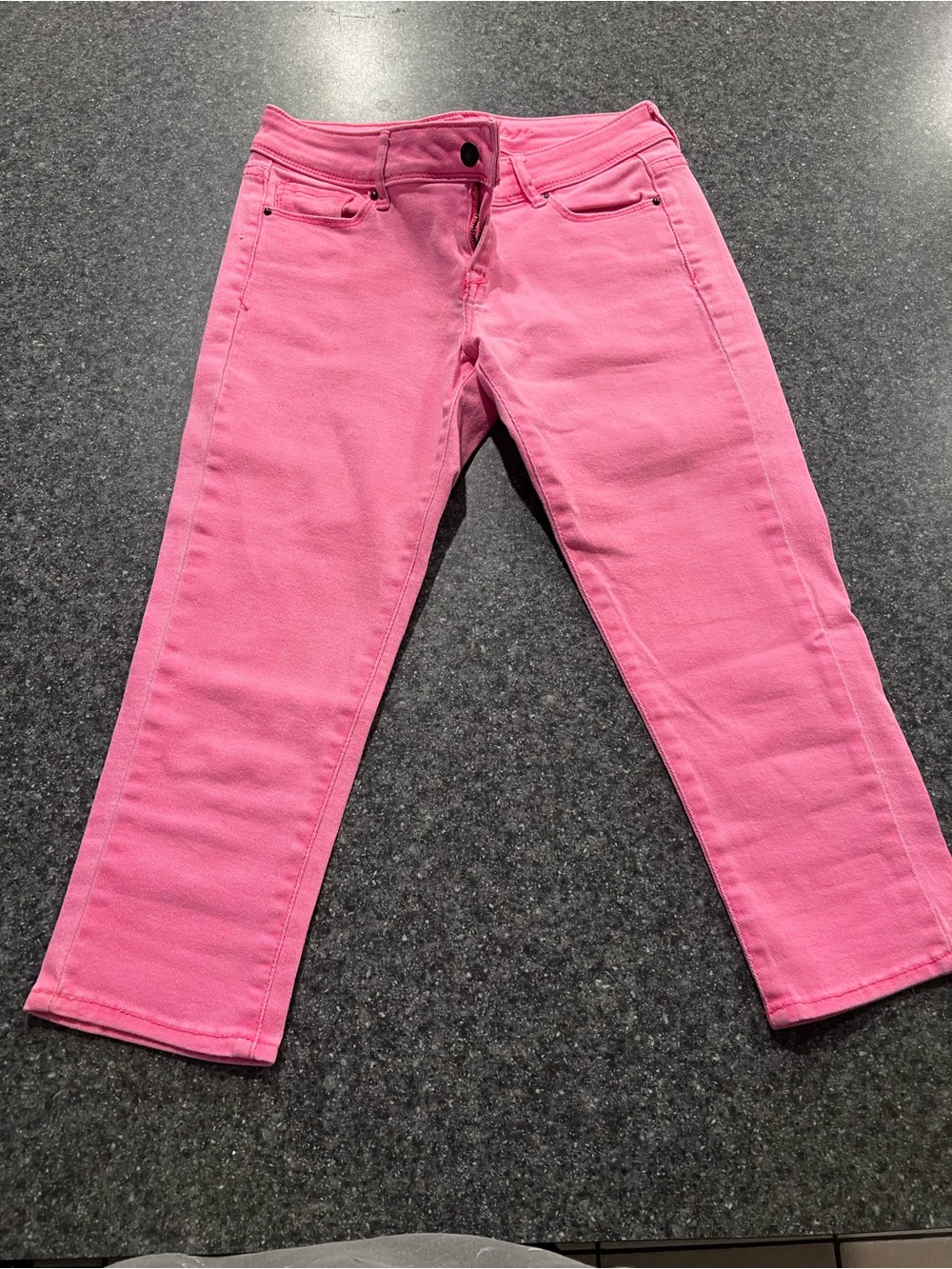 dELiA*s Bright Pink Crop Jean Shorts